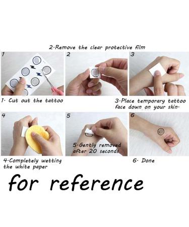 Alphabet Temporary Tattoo Stickers - 10 Sheet DIY Name Kit | English Letters Black Fake Tattoo Art Font - Buy Online on GoSupps.com