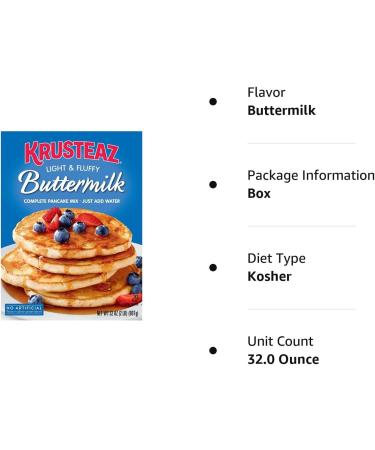 Krusteaz Buttermilk Complete Pancake Mix - Fluffy and Delicious Breakfast Option - Buy Online on GoSupps.com