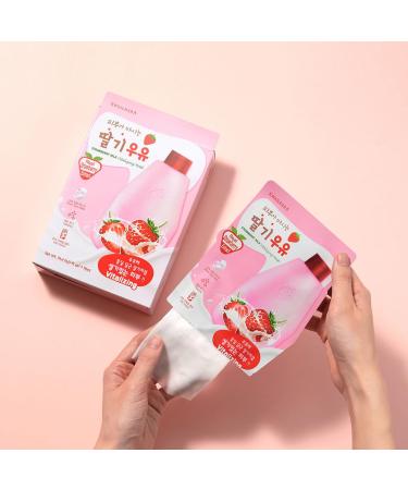 WELCOS KWAILNARA Strawberry Milk Sheet Mask - 10 pcs | Hydrating Skincare | International Shipping Available - Buy Online on GoSupps.com