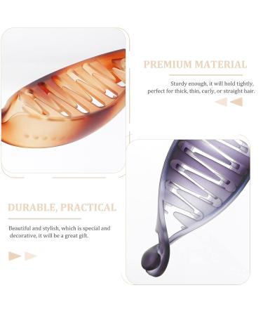 Uonlytech French Clips for Hair - 4pcs Acrylic Fish Shape Banana Hair Clip Set for Women and Girls - Buy Online on GoSupps.com