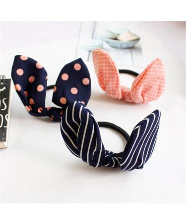 Ruihfas 12Pcs Lovely Rabbit Ear Bow Hair Bands Scrunchies - Elastic Hair Ties Ropes for Ponytails and Headbands - Buy Online on GoSupps.com