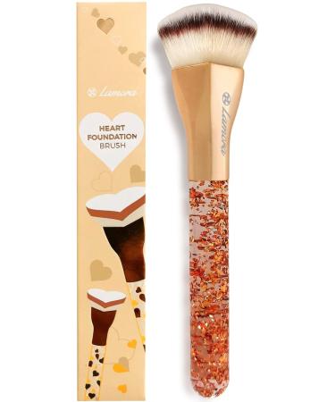 Blending Liquid Makeup Foundation Brush - Face Brush Contour Kabuki Brush Highlighter Brush - Perfect For Mineral Cream Powder Bronzer Blush Highlighter - Pro Quality Synthetic Bristles Gold (Heart) - Buy Online on GoSupps.com