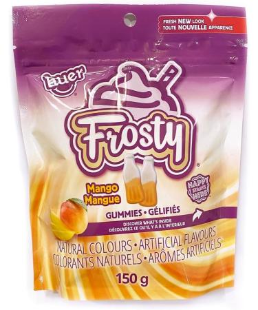 Huer - Frosty Trial 3 Pack with Strawberry Banana and Mango Fruity Creamy Milkshake Flavour Soft and Chewy Gummy Candy Natural Colours 150g Bag (Pack of 3) Stocking Stuffers Christmas Gift Variety - Buy Online on GoSupps.com