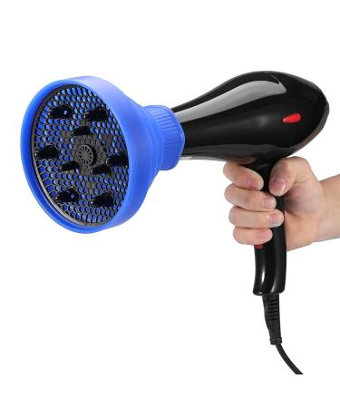 Hairdryer Diffuser - Washable Foldable 5 Colors | Styling Tool for Perfect Waves (Blue) - 13.8 11.5cm - Buy Online on GoSupps.com