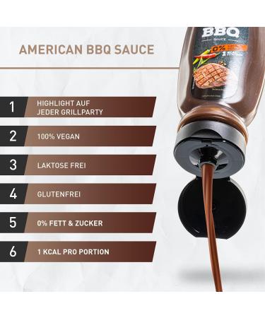 Body Attack BBQ Sauce - 0% Sugar & 0% Fat | Perfect for All Diets | 320ml (2 Pack) - International Shipping Available - Buy Online on GoSupps.com