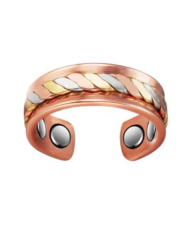 Magnetic therapy joint bone ring magnetic jewelry can relieve arthritis and migraines carry gift box (K)