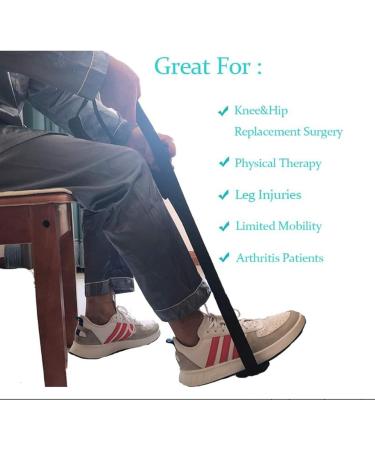 Leg Lifter Strap Rigid Foot Lifter Mobility Aid Multi-Loop Leg Lifter Mobility Aid with Handgrip Leg Raiser Strap for Bed with Non Slip Foot Pad for Elderly Disability Mobility Aids for Wheelchair Car - Buy Online on GoSupps.com