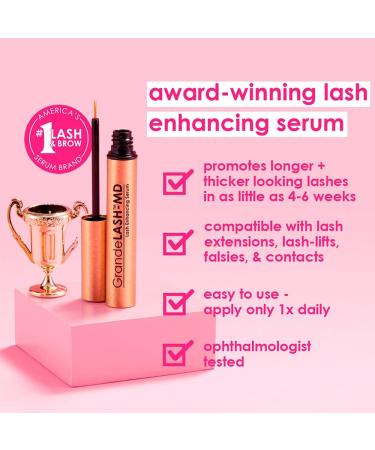 Grande Cosmetics GrandeLASH-MD Lash Enhancing Serum 4ml GN1004R - Pack of 1 - Buy Online on GoSupps.com