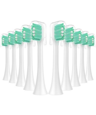 FILBOF Kids Replacement Heads for Philips Sonicare 7+ Child Electric Toothbrush Brush Head HX6042/94 HX6032 HX6340 HX6034 HX6321 Standard 10 Pack