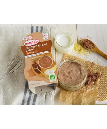 BABYBIO SEMOLINA PUDDING COCOA DESSERTS PACK OF 2 X 100G - Buy Online on GoSupps.com