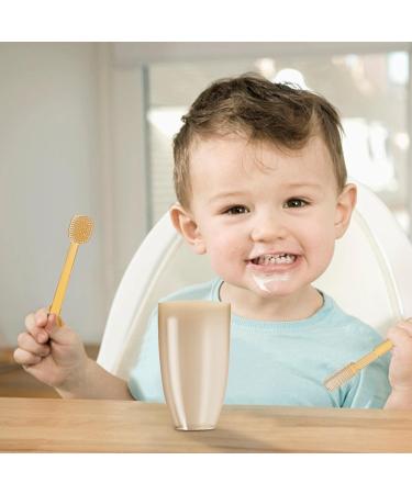 Baby Training Toothbrush Soft Silicone Brush Head Toothbrush for Infants Toddler Toothbrush Silicone Tongue Brush Dental Care for 0-18 Months Baby Xiaoyaoyou - Buy Online on GoSupps.com