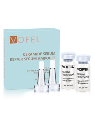 VOFEL Ceramide Serum for Skin Barrier Repair, 5% Ceramide Face Serum Ampoule Solution 2 Vials