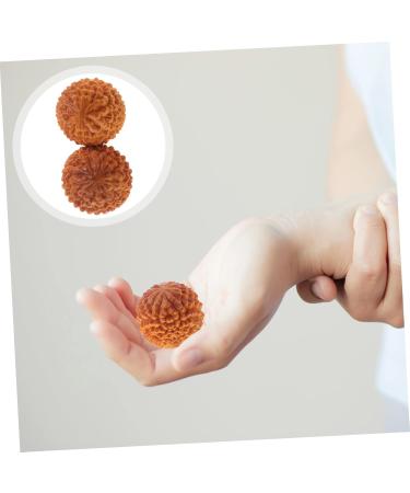 TOVINANNA 6-Piece Spiky Massage Ball Set | Handmade Wooden Roller Balls for Hand & Foot Therapy | Mini Exercise & Fitness Tool | International Shipping - Buy Online on GoSupps.com