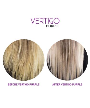 Vertigo Purple Hair Toner- Neutralizes Yellow Tones, Seals Cuticle, UV Filter, Hydrating & Silky - Set of 2 - Buy Online on GoSupps.com
