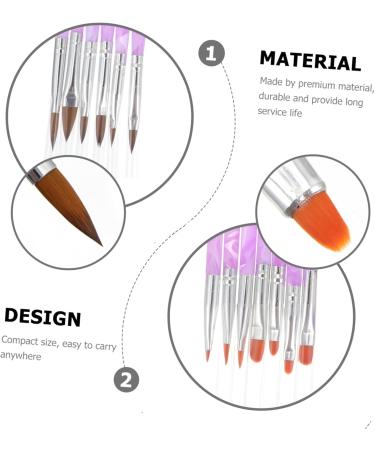 Ipetboom 1 Set Dust Brush Suit Nail Brush Nail Liner Nail Art Diy Pen Nail Drawing Brush Detailing Brush Kit Nail Design Brush Nails Gel Nail Art Pens Acrylic Rod Crystal Pen Painted - Buy Online on GoSupps.com