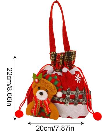 EviKoo Bonbonla Veille No l - No l Cordon pour Bonbons Sac Cadeau Portable pour Sac Rangement Bonbons avec Cordon Serrage pour Biscuits Bonbons - Buy Online on GoSupps.com