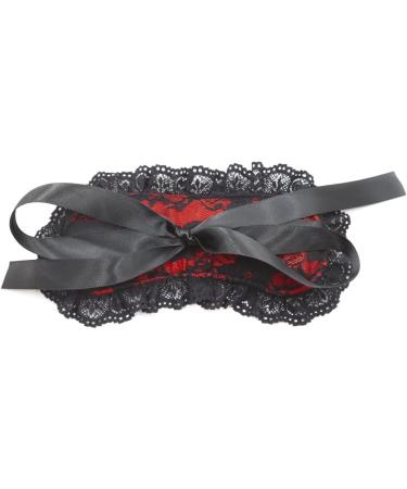 Soft Lace Eye Mask for Comfortable Sleep | Adjustable Rose Red Shading Eye Mask | Perfect for Travel & Meditation - Buy Online on GoSupps.com