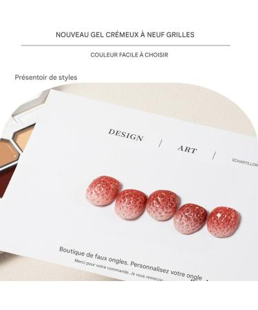 Art de Gel Solide - Gel de Peinture D grad 9 Couleurs Finition Brillante S chage Rapide Tenue Longue Pour Manucure Quotidienne Femme - Buy Online on GoSupps.com