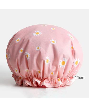 GSHLLO Daisy Bath Cap Set - Waterproof Double Layer Shower Cap for Girls and Women - Buy Online on GoSupps.com