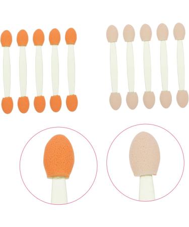 100pcs Tools Double-headed Cosmetic Disposable Plastic Tipped Makeup Professional Eyeshadow 6.5x1.3cm Green - Buy Online on GoSupps.com