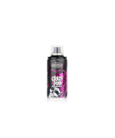 BARBER MARMARA Hairdresser Colour Hair Spray Crazy Pink - 150 ml - Washable Hair Colour Spray for Dressing Up & Make-Up for Carnival Halloween & Theme Party Pink 5.07 Fl Oz (Pack of 1)