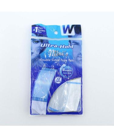 "Ultra Hold" Double Sided Tapes Stickers Adhesive for Men Hair System Replacement Toupee Hair Extension Wig Bundles Hair Weave Closure Lace Frontal Contour C MINI(72PCS x 1 Bag)