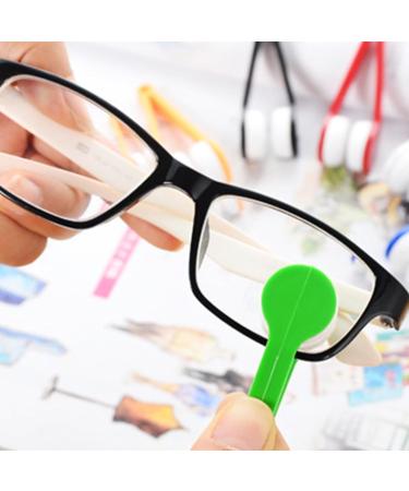 Buy Portable Glasses Cleaning Clip & Brush - Mini Eyeglass Cleaner Tool (Green) for International Shipping - Buy Online on GoSupps.com
