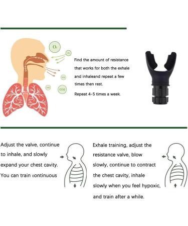 DHinkyoung Breathing Exerciser for Improves Lung Capacity Adjustable Lung Strengthening Trainer Deep Breathing Lung Exercise Device Lung Expander for Respiratory Therapy & Mucus Clearing Black - Buy Online on GoSupps.com