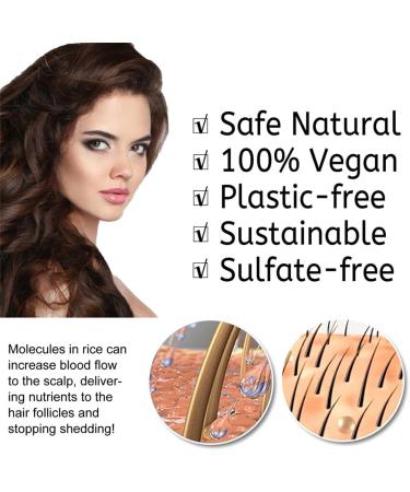  HADAVAKA Rice Water Shampoo And Conditioner Hair Loss Proof Soap Solid Shampoo For Women And Men Moisturizing Conditioner Nourishing And Softening (2) - Buy Online on GoSupps.com