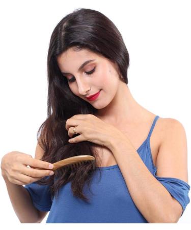 Louise Maelys Hair Comb Wooden Wide Tooth Comb for Curly Hair Detangling Sandalwood Comb - Buy Online on GoSupps.com