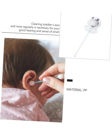 Infant Octopus Spoon for Ear Wax Removal - Illuminated Plastic Light with Curette, Cartoon Design - Reusable Cleaning Tool for Adults and Kids - Buy Online on GoSupps.com