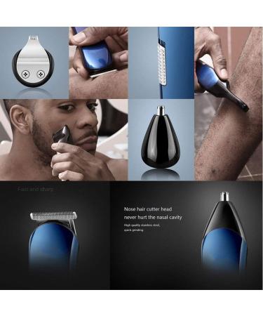 Buy 8 In 1 Professional Rechargeable Multi-Head Hair Clipper Set - Nose Hair Trimmer & Electric Shaver | International Shipping - Buy Online on GoSupps.com