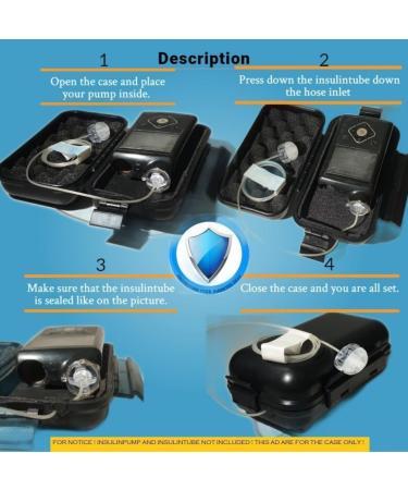 Waterproof Insulin Pump Case - Universal Fit for Most Brands Small & Black Model GP001 - Buy Online on GoSupps.com
