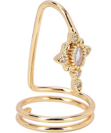 Women Finger Nail Ring Fashionable Fingernail Rings Nail Art Accessory for Parties and Daily Life (3057 gold) - Buy Online on GoSupps.com