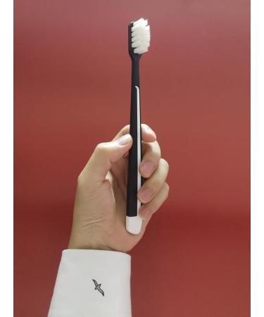 2024 New Black Soft Toothbrush - Medium Soft Bristle for Ultimate Dental Care | Single Piece Magic Feeling - Buy Online on GoSupps.com
