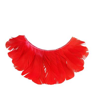 Eulenspiegel 000281 - Artificial eyelashes red feathers 1 ml special eyelash glue instructions for carnival theme party - Buy Online on GoSupps.com