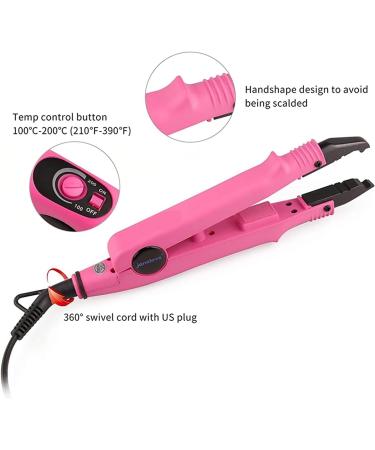 Hair extension iron Pro Hair Extensions Tools Heat Iron Connector Wand Melting Tool Set Italian Keratin Glue Hair Clips Finger Protector Comb - Buy Online on GoSupps.com