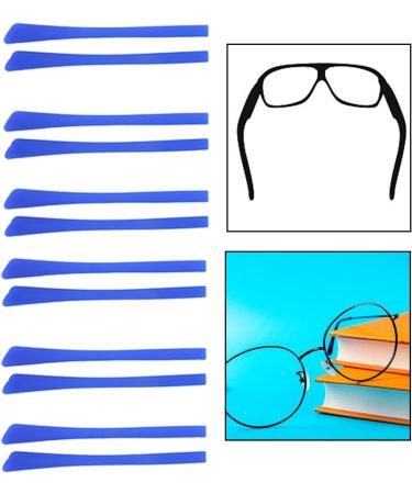 2 Set of 10 Silicone Temple Tips - Soft Cover Comfort Cushions in Blue (6.9 x 0.7 cm) - International Shipping Available - Buy Online on GoSupps.com
