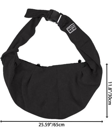 ESPFHN Pet Sling Carrier Reversible Hands Free Sling Carrier Shoulder Bag Adjustable Tote Bag with Front Pocket Outdoor Travel Sling Carrier for Small Dog Cat Rabbit Walking Daily Use Black - Buy Online on GoSupps.com