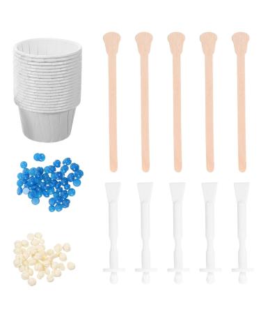 Healvian Nose Wax Kit For Men And Women Nose Hair Wax Kit With Nose Hair Wax Beads Paper Cups Body Wax Beans