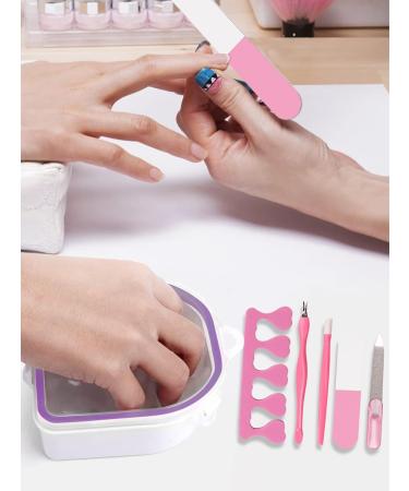 Yokilly Nail Soak Off Bowl Set | 2PCS Acetone Acrylic Remover Kit with 5 PCS Nail Art Tools - Buy Online on GoSupps.com