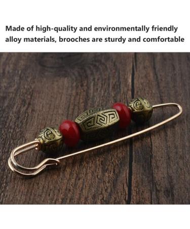 Amosfun Vintage Cardigan Brooch Set - 3 Retro Sweater Clips for Women | Scarf & Dress Pins (8.6x3x2cm) | International Shipping - Buy Online on GoSupps.com