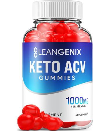 LeanGenix Keto ACV Gummies - Advanced Formula LeanGenix Keto Plus Weight Management ACV Gummies Apple Cider Vinegar LeanGenix ACV Dietary Supplement Reviews Men Women (60 Gummies)