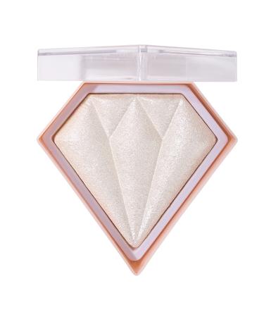 Diamond Highlighter Palette Highly Pigmented Powder Highlighter Waterproof Long Lasting Highlighter Highlighting Powder for a Radiant Finish Natural Silky and Shimmery Effect (Pearl White #01) Pearl White #01 1.00 g (Pack of 1)