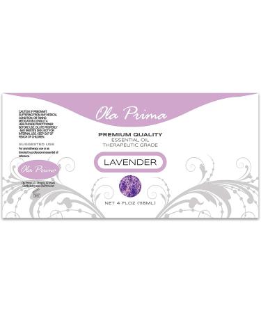 Ola Prima Lavender Essential Oil 4oz - Pure and Natural - 4 Fluid Ounces - Buy Online on GoSupps.com