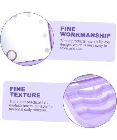 FRCOLOR Led Eyelash Organizer With Mirror Led Lighting Compact Solution For False Eyelashes Including Storage Space For Eyelash Curler Makeup Accessories For Travel - Buy Online on GoSupps.com