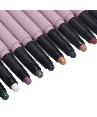 Ymiko 12pcs Waterproof Eye Shadow Stick Set | Matte & Sparkle Pencil Makeup for Women - International Shipping Available - Buy Online on GoSupps.com