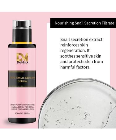 Shop Snail Mucin Serum 97% - Hydrating Essence for Face Eye & Neck | Korean Skincare Repairing Solution - Buy Online on GoSupps.com