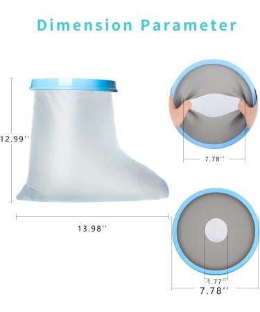 Waterproof Foot Cast Cover - Reusable Sealed Watertight Protector for Shower & Bath | Adult Foot/Ankle - Cast Bandage Bag Protector - Buy Online on GoSupps.com