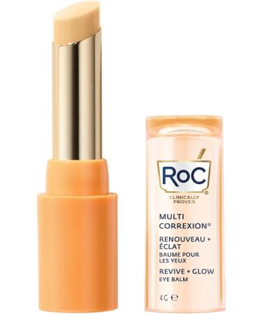 RoC Multi Correxion Revive + Glow Eye Balm Vitamin C + Peptide Formula Dark Circle Reduction Touchless Application Eye Cream - 4g - Buy Online on GoSupps.com